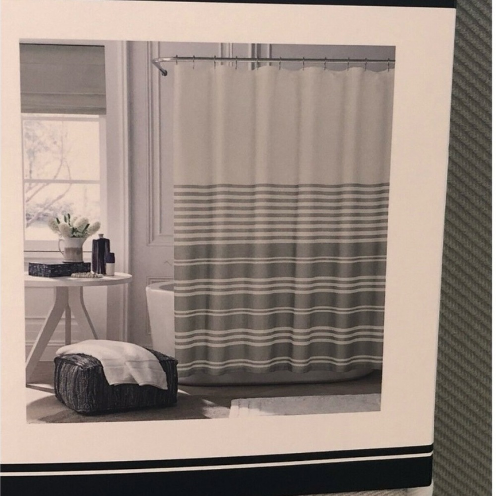 Tommy Hilfiger Canyon Stripe Fabric Shower Curtain
